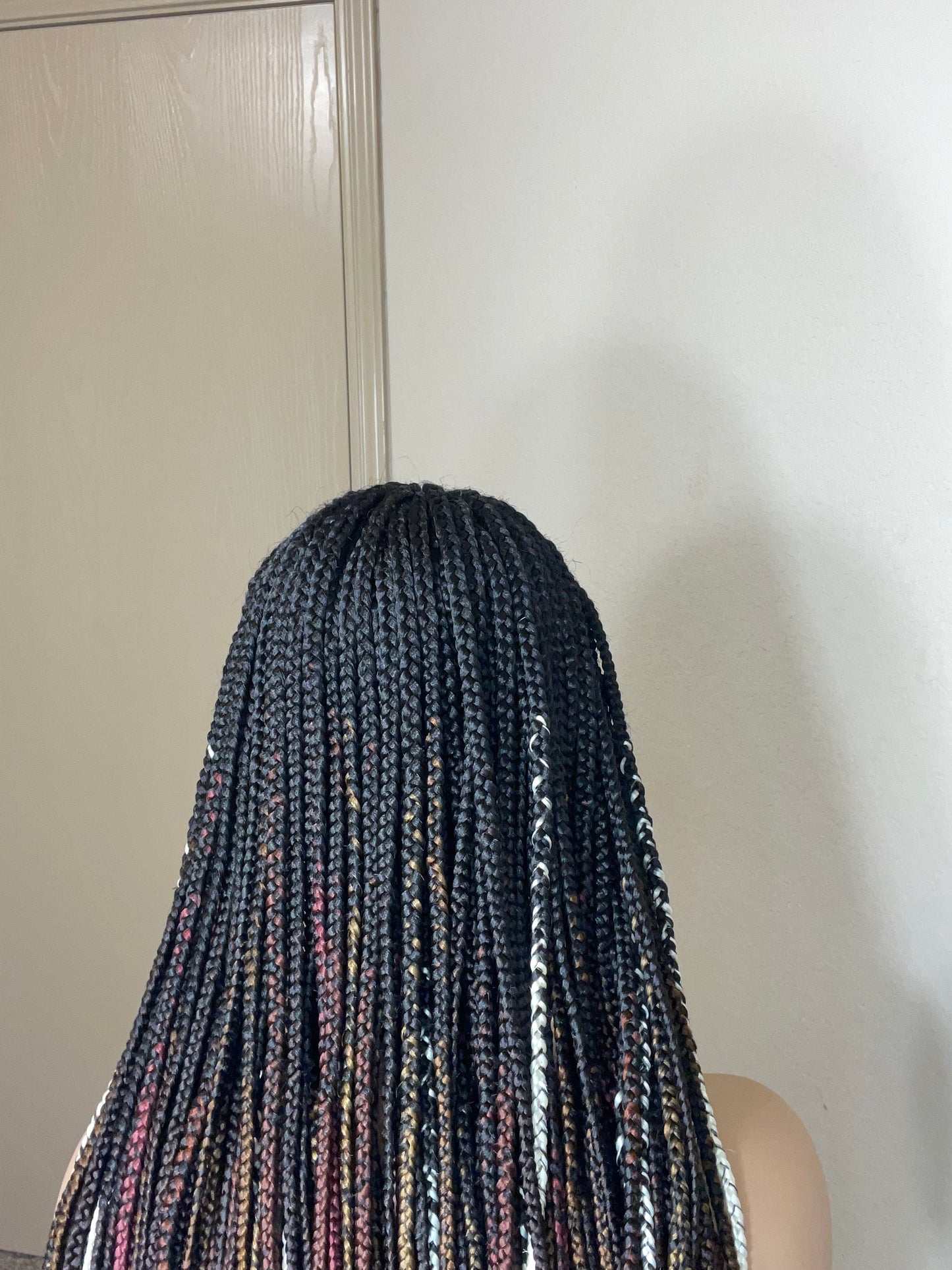 35 inches braided wig